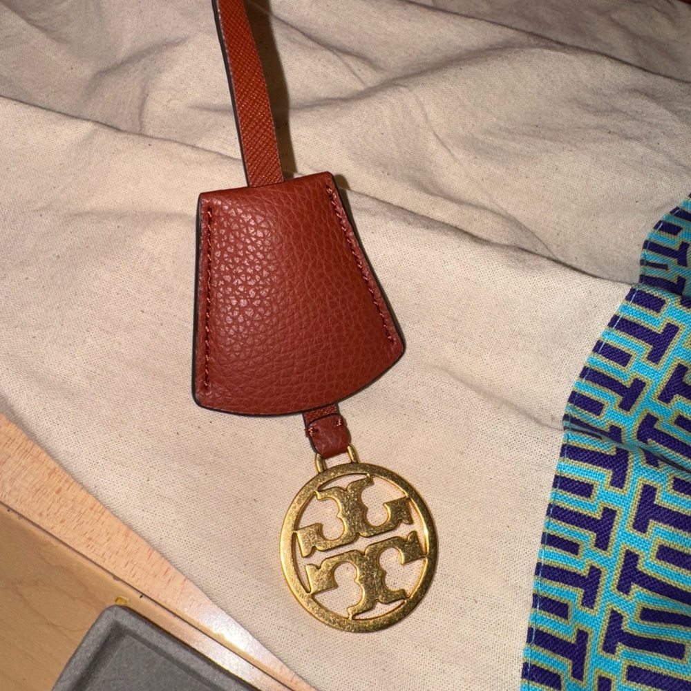 Tory Burch Cognac Leather Tote - Picture 6 of 8